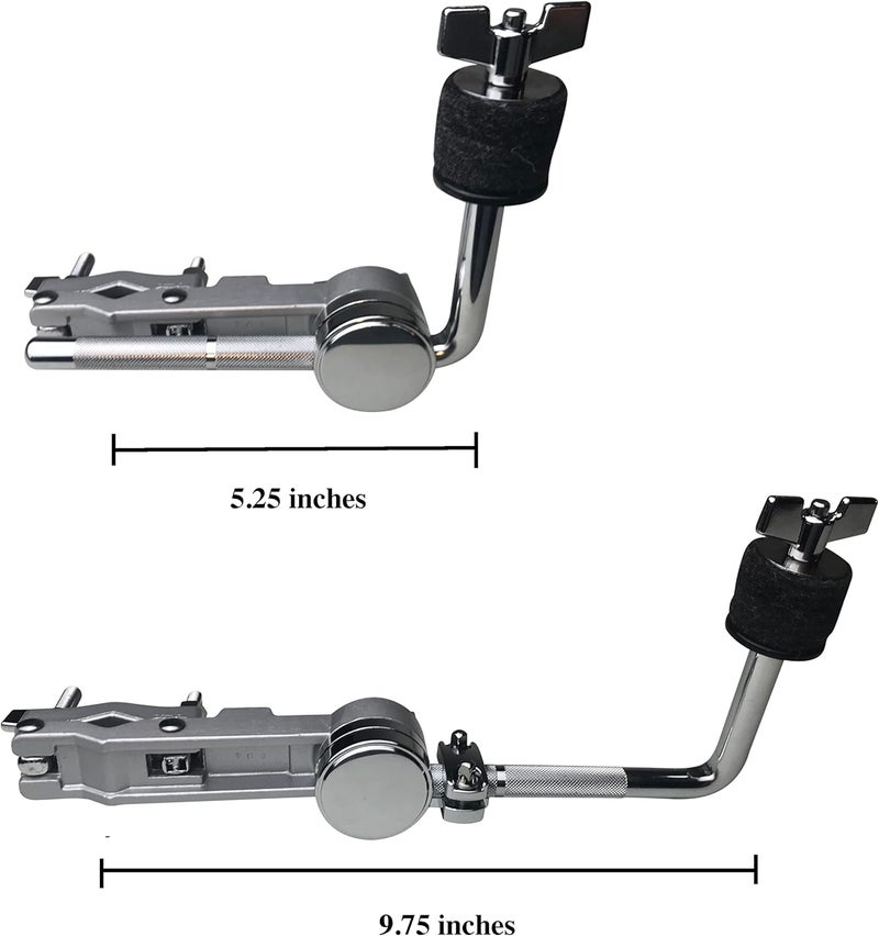 AIAS Splash Cymbal Mount Clamp for Drums – Adjustable Bell Cymbal Holder | Rotating Arm Fits 5/8″–1¼″ Hardware | Drum Percussion Accessory - Image 3